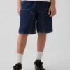 Kinderen '90s loszittende, comfortabele denim korte broeken voor carpenters