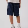 Kinderen '90s loszittende, comfortabele denim korte broeken voor carpenters