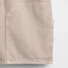 Kinderen '90s loszittende, comfortabele denim korte broeken voor carpenters