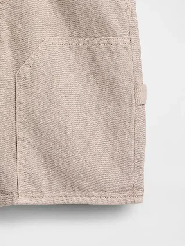 Kinderen '90s loszittende, comfortabele denim korte broeken voor carpenters