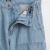 Kinderen Baggy gestreepte Carpenter-Jeans met dubbele knieën