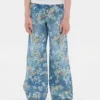 Kinderen: Baggy-Jeans met bloemenprint