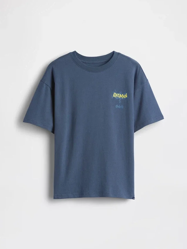 Kinderen Batman T-shirt met print in relaxte pasvorm