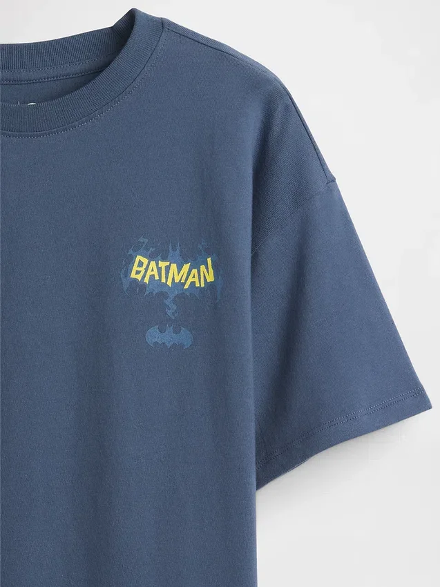 Kinderen Batman T-shirt met print in relaxte pasvorm