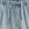 Kinderen: denim korte broeken met hoge taille, gemakkelijk aan te trekken