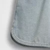 Kinderen: denim korte broeken met hoge taille, gemakkelijk aan te trekken