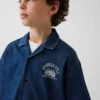 Kinderen Denim Relaxed New York-logo-overhemd