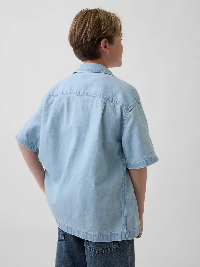Kinderen Denim Relaxed overhemd