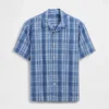 Kinderen geruit vakantieshirt met textuur