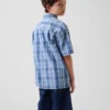 Kinderen geruit vakantieshirt met textuur