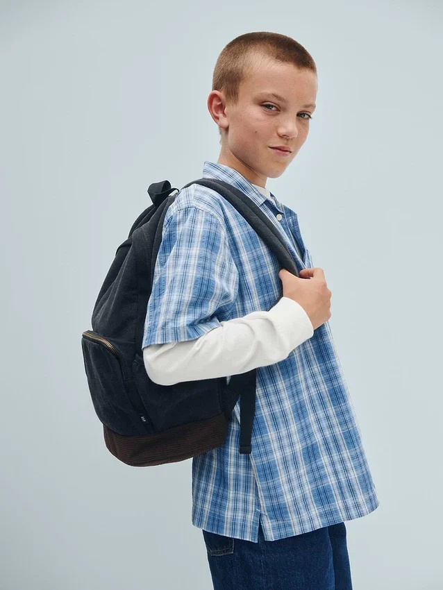 Kinderen geruit vakantieshirt met textuur