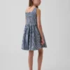 Kinderen Gingham-denimjurk