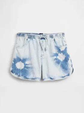 Kinderen High Rise Tie-Dye Denim Korte broeken