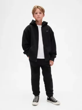 Kinderen: Joggingbroek met relaxte pasvorm en sherpa-voering