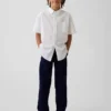 Kinderen: moderne, relaxte rechte kaki broek