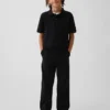 Kinderen: moderne, relaxte rechte kaki broek