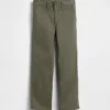 Kinderen: moderne, relaxte rechte kaki broek