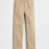Kinderen: moderne, relaxte rechte kaki broek