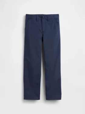 Kinderen: moderne, relaxte rechte kaki broek
