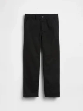 Kinderen: moderne, relaxte rechte kaki broek
