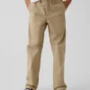 Kinderen: moderne, relaxte rechte kaki broek