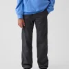 Kinderen: moderne, relaxte rechte kaki broek