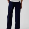 Kinderen: moderne, relaxte rechte kaki broek