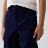 Kinderen: moderne, relaxte rechte kaki broek
