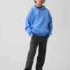 Kinderen: moderne, relaxte rechte kaki broek