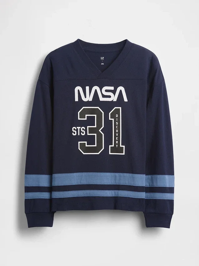 Kinderen NASA T-shirt met relaxte pasvorm