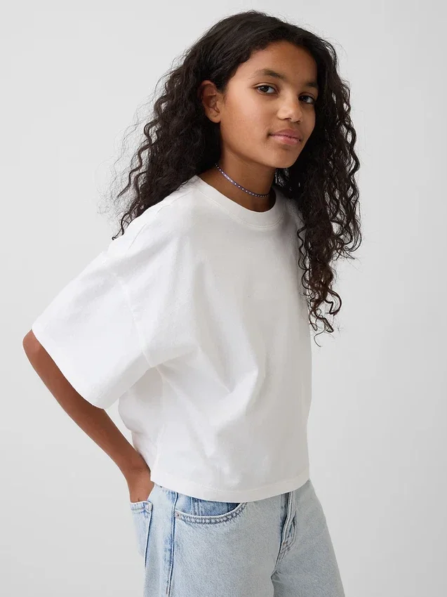 Kinderen oversized boxy T-shirt