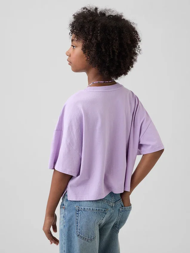 Kinderen oversized boxy T-shirt