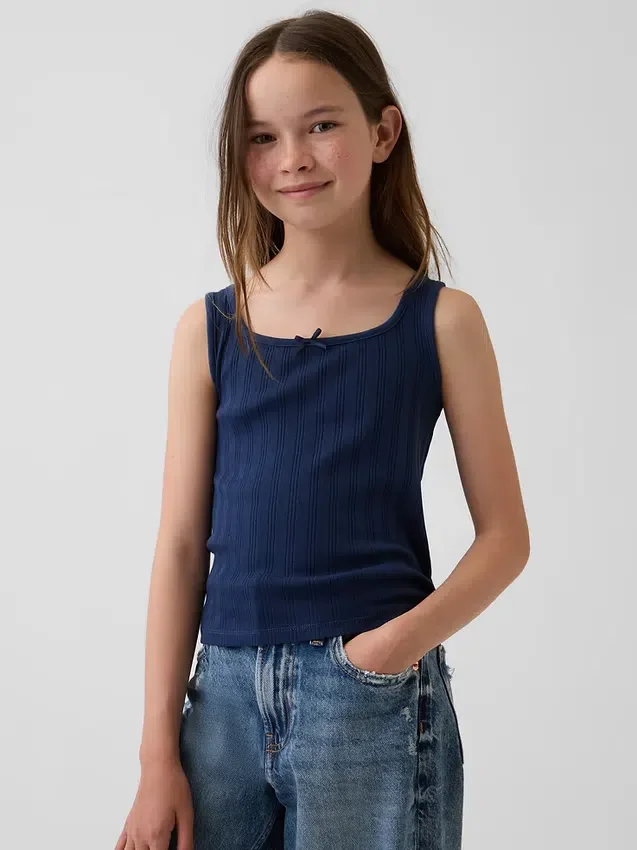 Kinderen Pointelle-tanktop