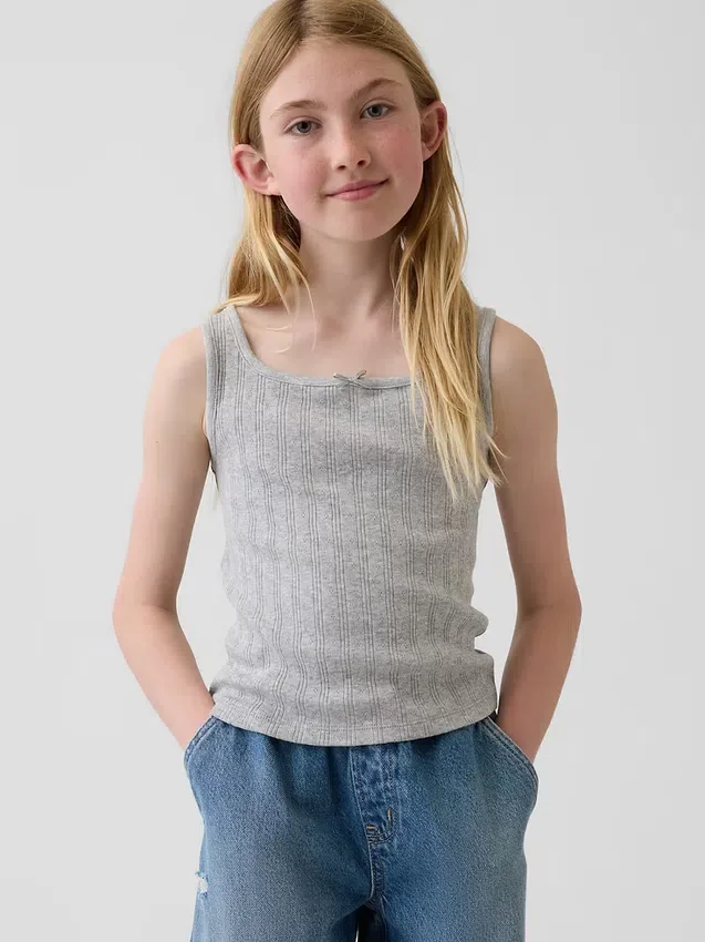 Kinderen Pointelle-tanktop