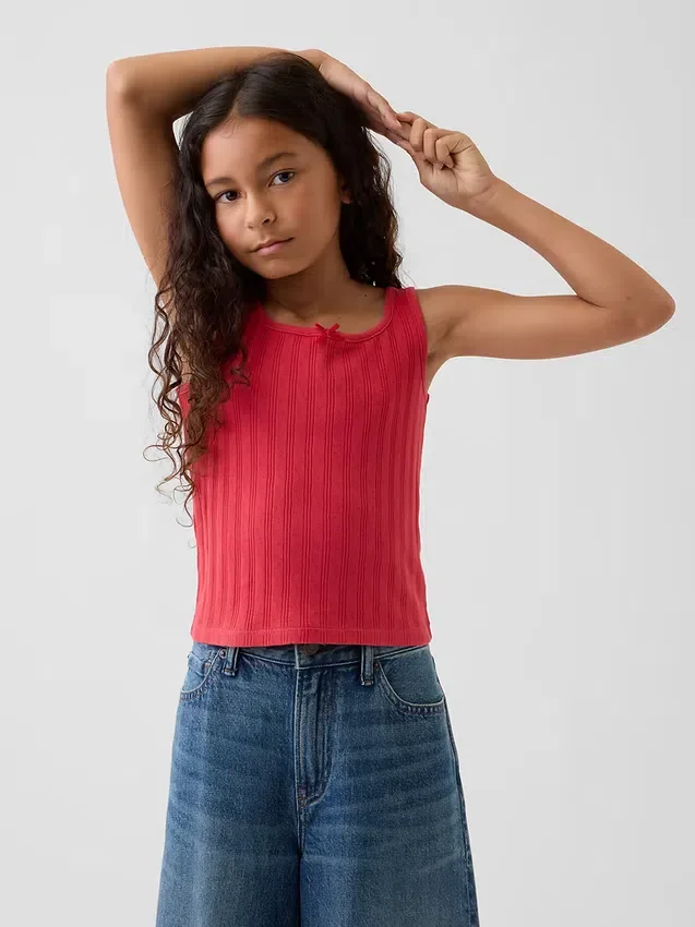Kinderen Pointelle-tanktop