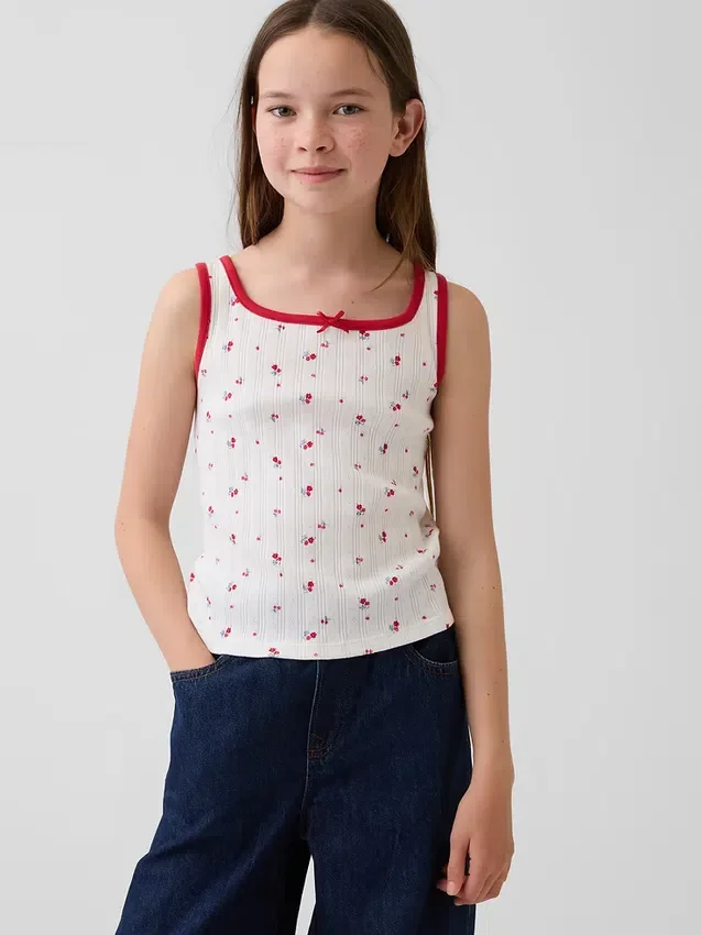 Kinderen Pointelle-tanktop