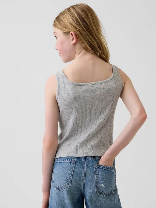Kinderen Pointelle-tanktop