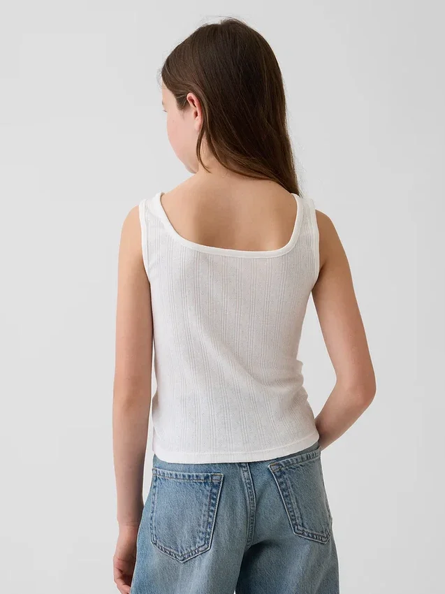 Kinderen Pointelle-tanktop
