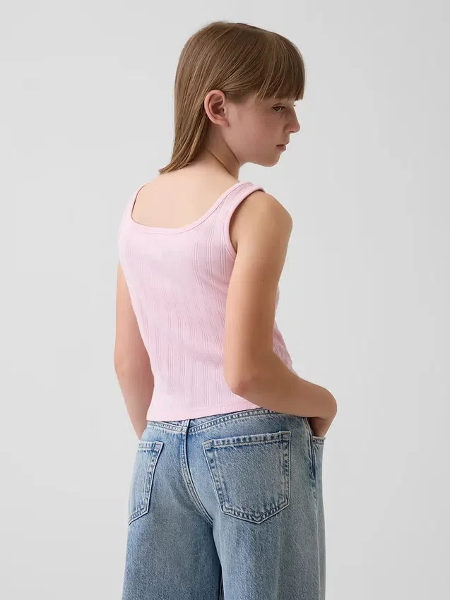 Kinderen Pointelle-tanktop