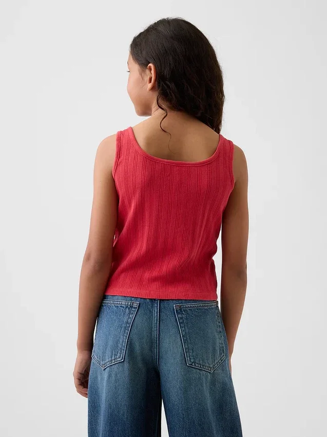 Kinderen Pointelle-tanktop