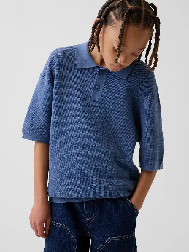 Kinderen: Polo-trui met relaxte pasvorm