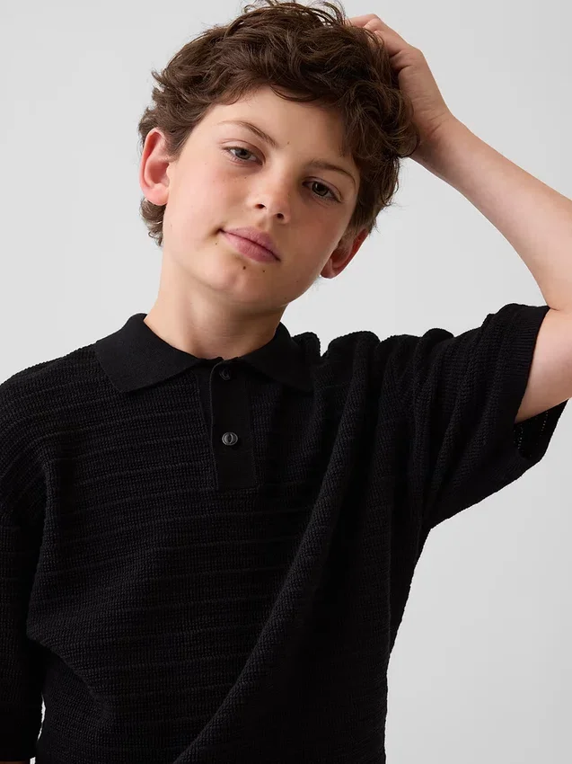 Kinderen: Polo-trui met relaxte pasvorm