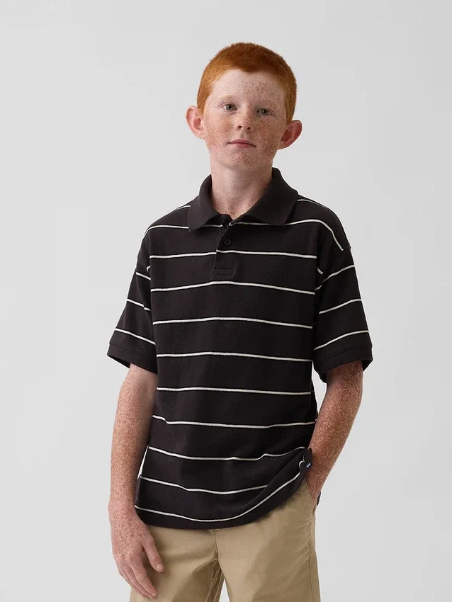 Kinderen: poloshirt van piqué met relaxte pasvorm