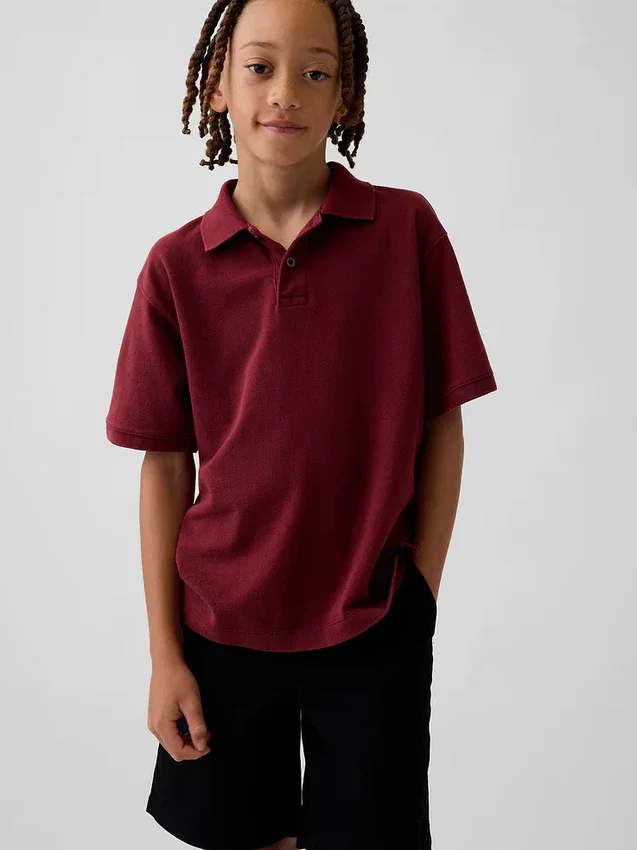 Kinderen: poloshirt van piqué met relaxte pasvorm