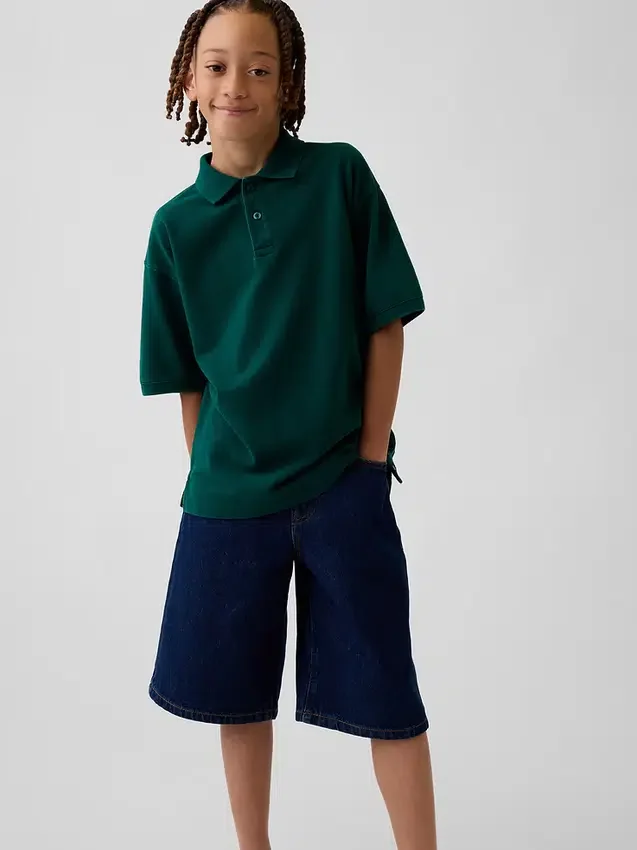 Kinderen: poloshirt van piqué met relaxte pasvorm