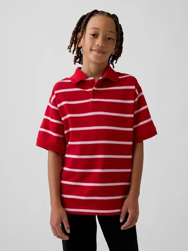 Kinderen: poloshirt van piqué met relaxte pasvorm