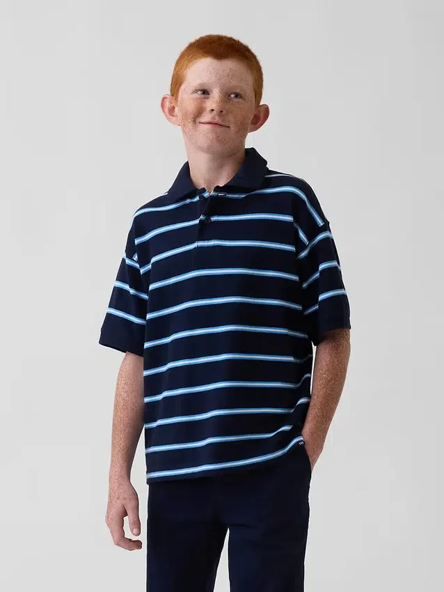 Kinderen: poloshirt van piqué met relaxte pasvorm