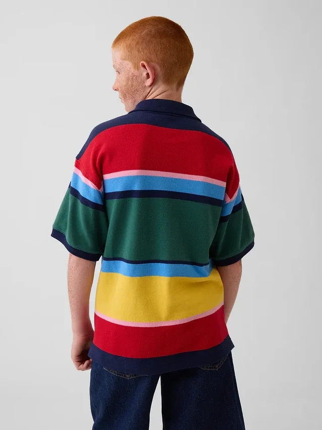 Kinderen: poloshirt van piqué met relaxte pasvorm