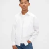 Kinderen Popeline Uniform Relaxed Overhemd