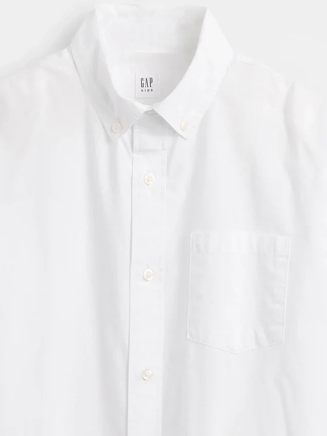 Kinderen Popeline Uniform Relaxed Overhemd